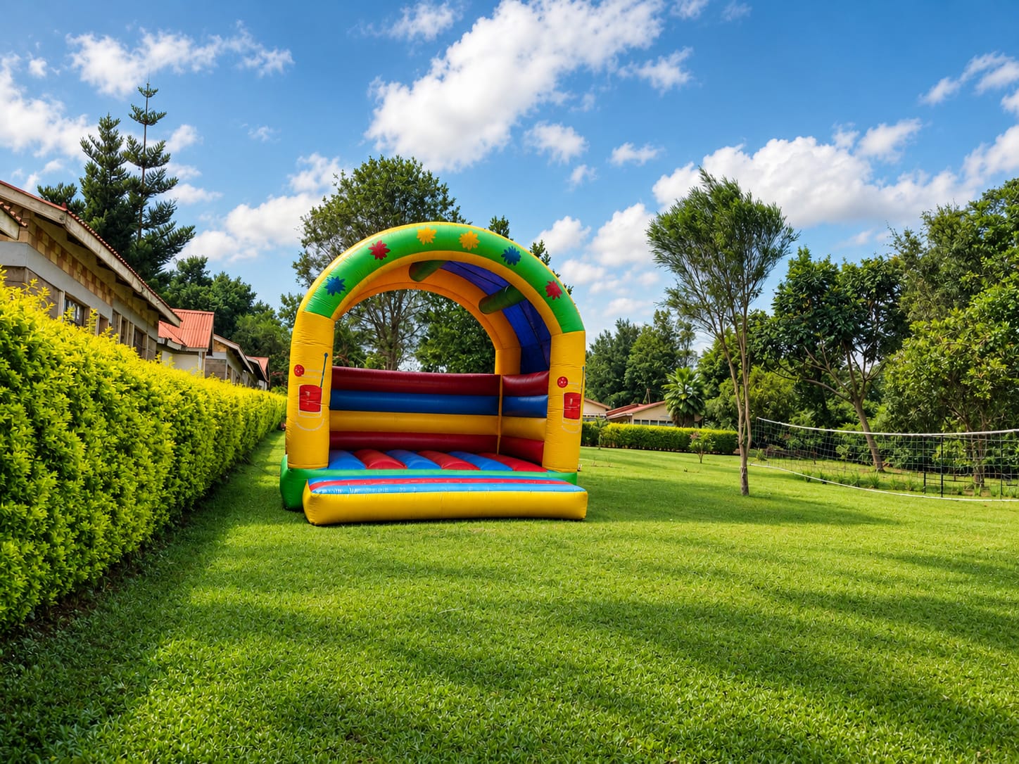 LE-VOYAGE recreational lawns with bouncing castle